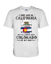Live California Colorado In My DNA V-Neck T-Shirt tile