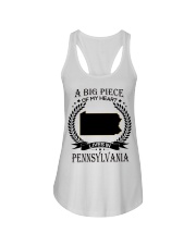A Big Piece Of My Heart Lives In Pennsylvania Ladies Flowy Tank tile