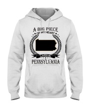 A Big Piece Of My Heart Lives In Pennsylvania Hooded Sweatshirt tile