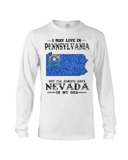 Live In Pennsylvania But Nevada In My DNA Long Sleeve Tee tile