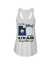 I'm From Utah Ladies Flowy Tank tile
