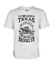 Live In Texas Soul Lives In Brooklyn BL0007 V-Neck T-Shirt tile