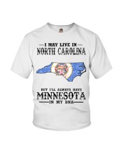 Live In North Carolina But Minnesota My DNA Youth T-Shirt tile