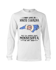 Live In North Carolina But Minnesota My DNA Long Sleeve Tee tile