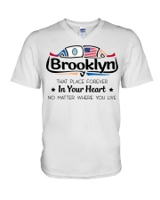 Brooklyn Forever In Your Heart MR0251 V-Neck T-Shirt tile