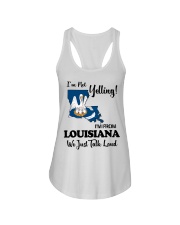I'm From Louisiana Ladies Flowy Tank tile