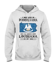 Live In Pennsylvania But Louisiana In My DNA Hooded Sweatshirt tile