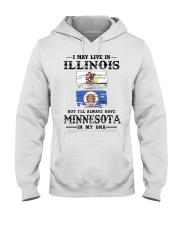 Live Illinois Minnesota In My DNA Hooded Sweatshirt tile