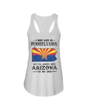 Live In Pennsylvania But Arizona In My DNA Ladies Flowy Tank tile