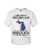 Live In Michigan But Indiana In My DNA Youth T-Shirt tile