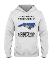 Live In North Carolina But Pennsylvania My DNA Hooded Sweatshirt tile