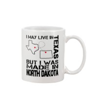 Live In Texas But Made In North Dakota Mug tile