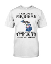 Live In Michigan But Utah In My DNA Classic T-Shirt front