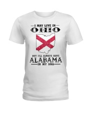 Live In Ohio But Alabama In My DNA Ladies T-Shirt tile