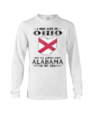 Live In Ohio But Alabama In My DNA Long Sleeve Tee tile