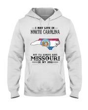 Live In North Carolina But Missouri My DNA Hooded Sweatshirt tile