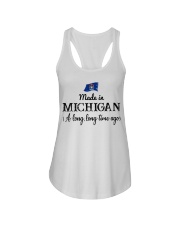 Made In Michigan A Long Time Ago Ladies Flowy Tank tile
