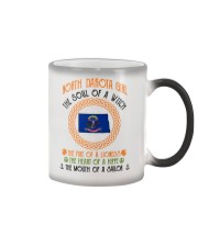 North Dakota Girl Color Changing Mug tile