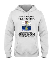 Live Illinois Oregon In My DNA Hooded Sweatshirt tile