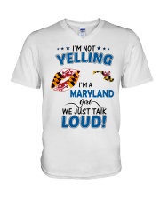 I'm A Maryland Girl V-Neck T-Shirt tile
