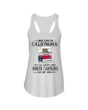 Live California North Carolina In My DNA Ladies Flowy Tank tile
