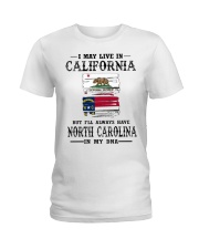 Live California North Carolina In My DNA Ladies T-Shirt tile