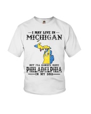 Live In Michigan But Philadelphia In My DNA Youth T-Shirt tile