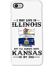 Live Illinois Kansas In My DNA Phone Case tile