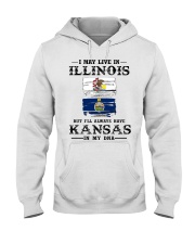 Live Illinois Kansas In My DNA Hooded Sweatshirt tile