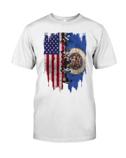 Minnesota American Flag Classic T-Shirt front