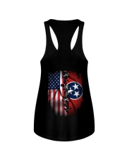KTLD001 Tennessean and American Flag Ladies Flowy Tank tile