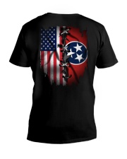 KTLD001 Tennessean and American Flag V-Neck T-Shirt tile
