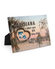Louisiana A Place Your Feet May Leave Easel-Back Gallery Wrapped Canvas tile