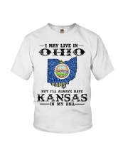 Live In Ohio But Kansas In My DNA Youth T-Shirt tile