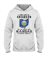 Live In Ohio But Kansas In My DNA Hooded Sweatshirt tile