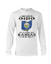 Live In Ohio But Kansas In My DNA Long Sleeve Tee tile