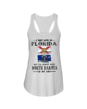 Live Florida North Dakota In My DNA Ladies Flowy Tank tile