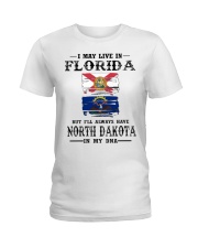 Live Florida North Dakota In My DNA Ladies T-Shirt tile