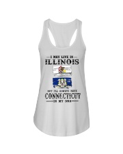 Live Illinois Connecticut In My DNA Ladies Flowy Tank tile