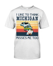 Michigan Misses Me To MR0345 Classic T-Shirt front
