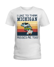 Michigan Misses Me To MR0345 Ladies T-Shirt tile