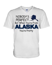 From Alaska You're Pretty V-Neck T-Shirt tile