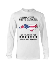 Live In North Carolina But Ohio In My DNA Long Sleeve Tee tile