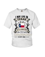 Live In Texas Colorado In My DNA Youth T-Shirt tile