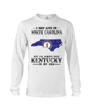 Live In North Carolina But Kentucky My DNA Long Sleeve Tee tile