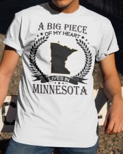 A Big Piece Of My Heart Lives In Minnesota Classic T-Shirt apparel-classic-tshirt-lifestyle-28