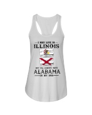 Live Illinois Alabama In My DNA Ladies Flowy Tank tile