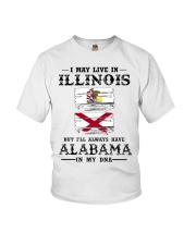 Live Illinois Alabama In My DNA Youth T-Shirt tile