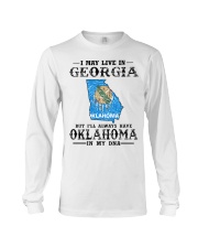 Live In Georgia But Oklahoma In My DNA Long Sleeve Tee tile