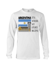 Argentina Story Begins MR0226 Long Sleeve Tee tile